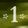 green background number 1