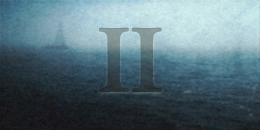 a lonely boat in the vastness of the sea