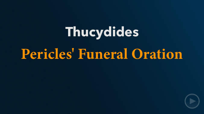video sample of the Funeral Oration of Pericles on YouTube